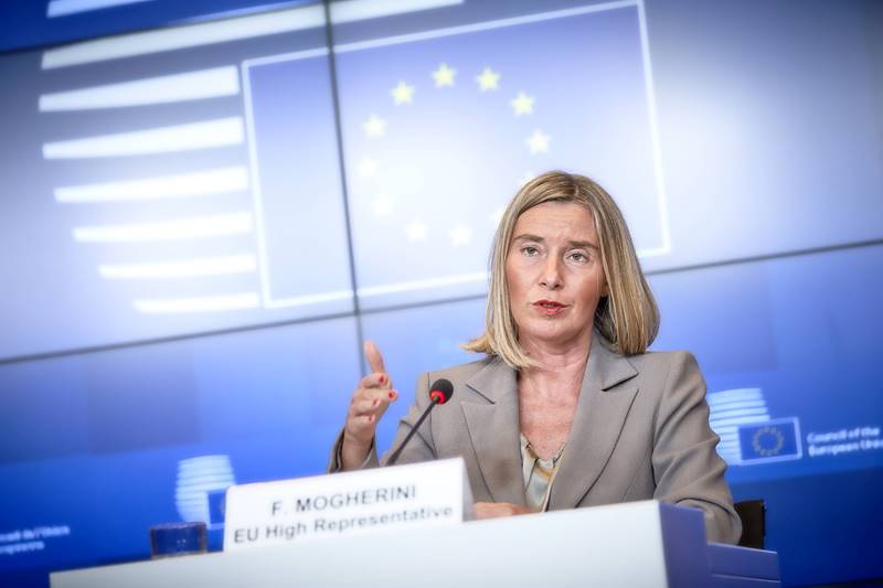 EU-commissaris voor Buitenlandse Zaken Federica Mogherini