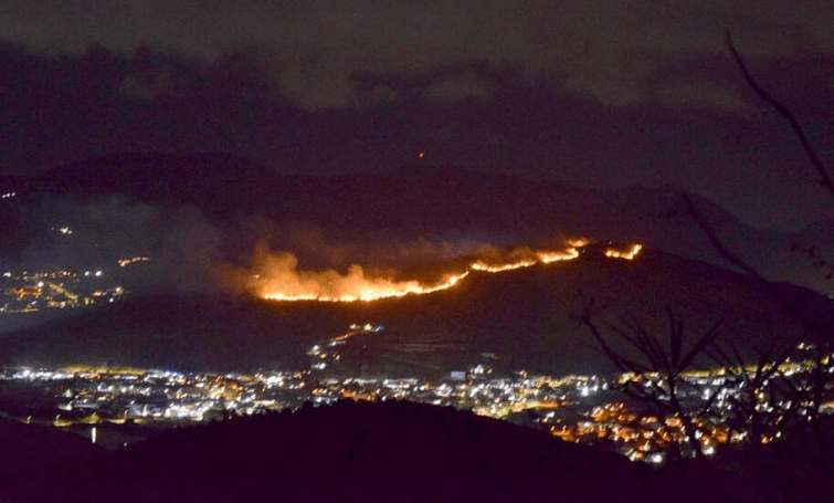 Grote bosbranden Sint-Maarten