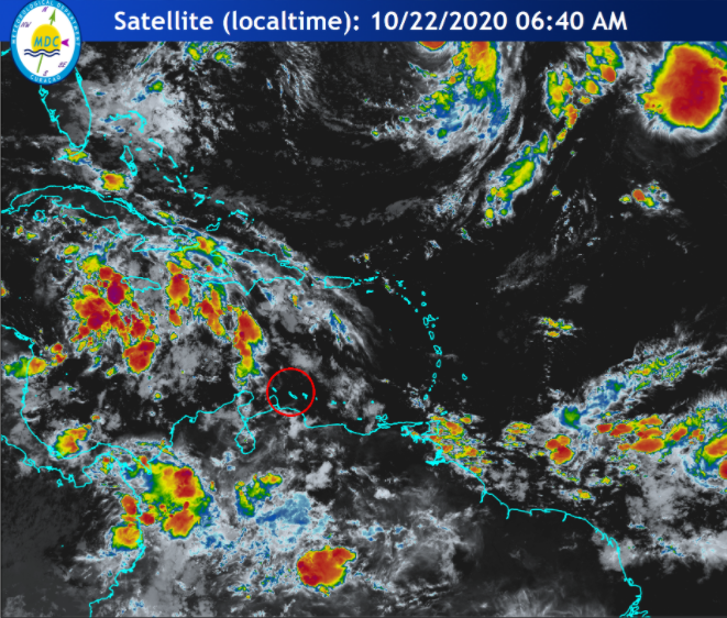 Het weer op Curaçao voor donderdag 22 oktober