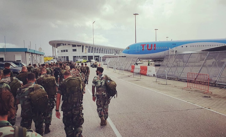 Defensie in het Caribisch gebied 'Return to base' van Hurricane Exercise Bovenwinde eilanden 